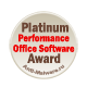 Platinum Performance Award Office Software