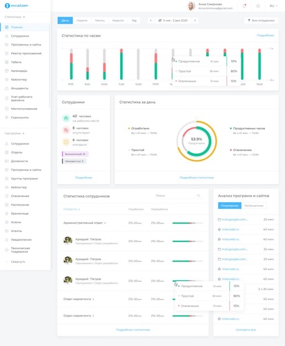 Интерфейс программы «ИНСАЙДЕР» Интерфейс программы «ИНСАЙДЕР»