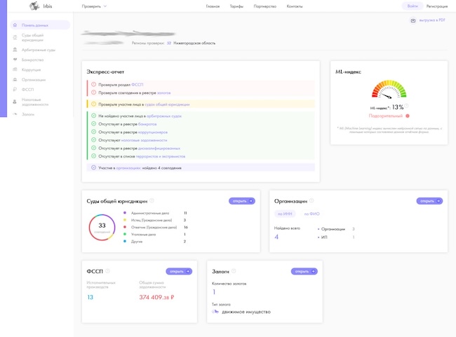 Информация о контрагенте-физлице в системе «ИРБИС» Информация о контрагенте-физлице в системе «ИРБИС»