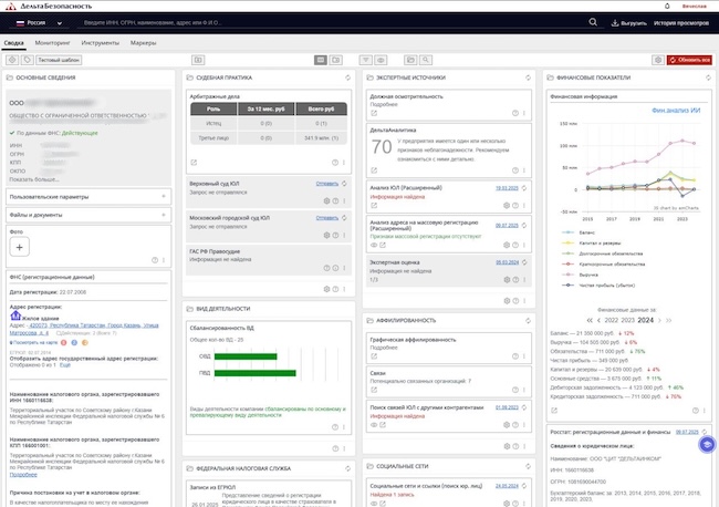 Интерфейс системы «ДельтаБезопасность» Интерфейс системы «ДельтаБезопасность»