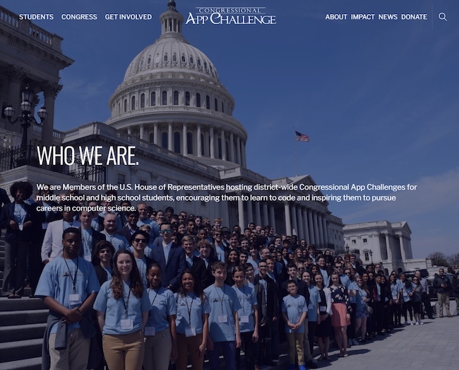 Сайт конкурса по программированию Congressional App Challenge (CAC) Сайт конкурса по программированию Congressional App Challenge (CAC)