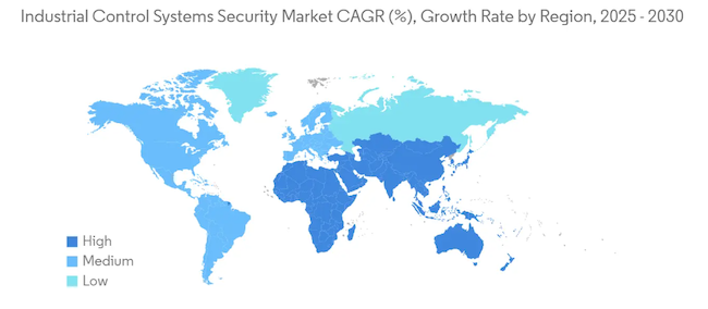 Рост рынка средств защиты АСУ ТП по регионам Рост рынка средств защиты АСУ ТП по регионам