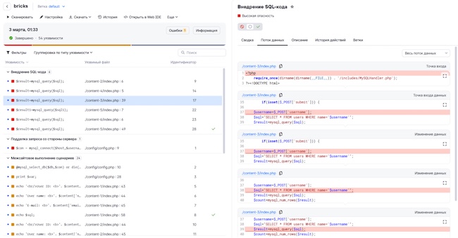 Примеры обнаруженных уязвимостей в PT Application Inspector Примеры обнаруженных уязвимостей в PT Application Inspector