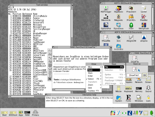Рабочий стол RISC OS