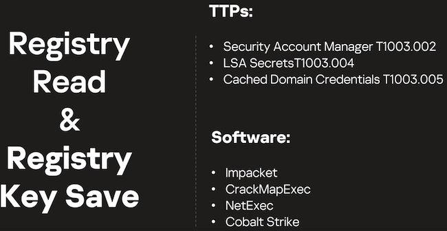 Дорожная карта работы с событиями, связанными с реестром, в Kaspersky EDR Expert