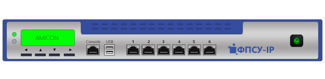 Внешний вид лицевой панели ПАК «ФПСУ-IP»