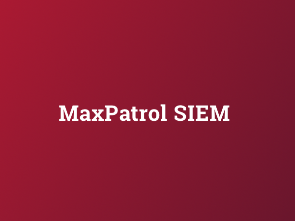 Maxpatrol siem презентация