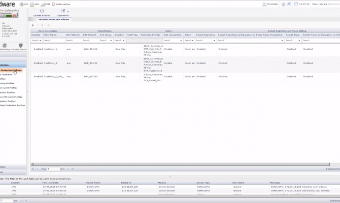 Radware DefensePro. Политики сетевой безопасности